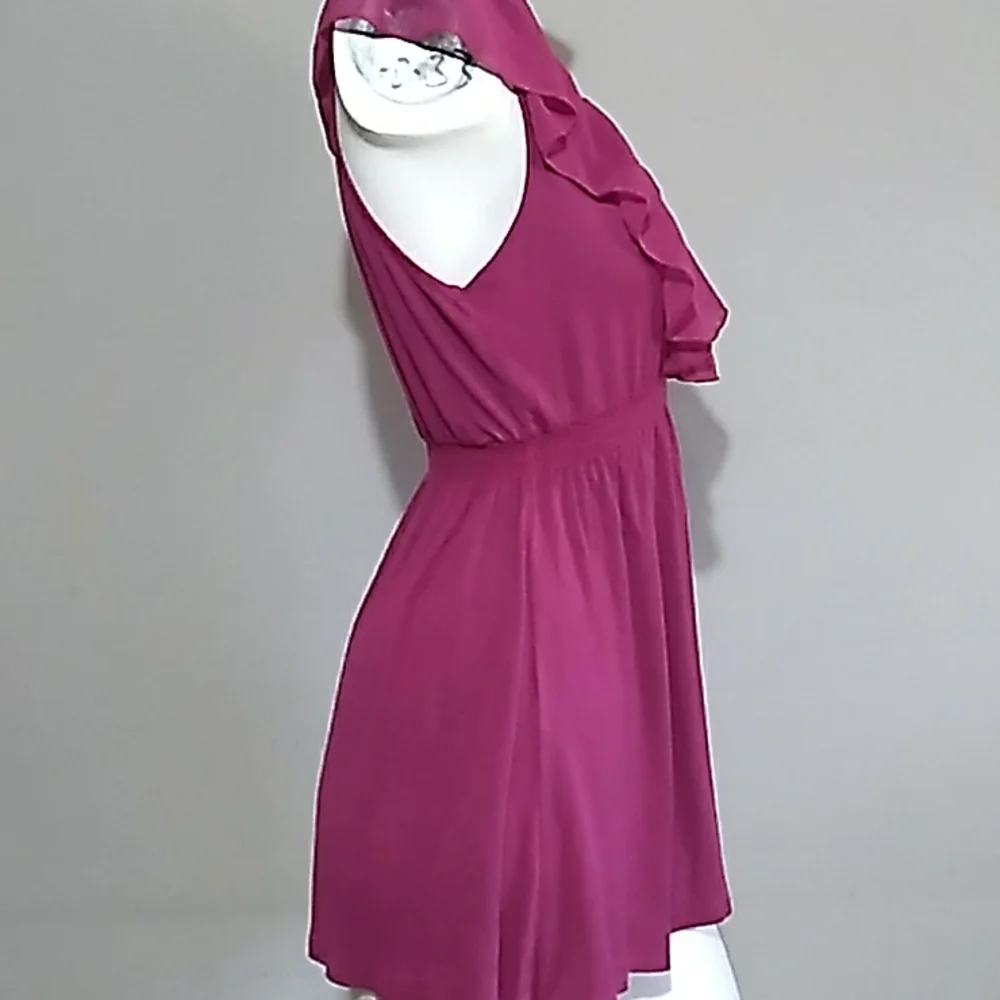 CCO New, | Robin K. | S pink blouse tunic v neck , ruffles neck BLOUSE OR DRESS - Picture 7 of 12